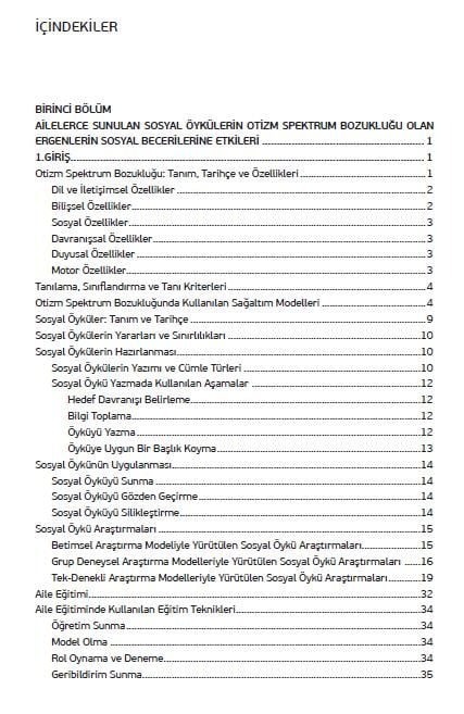 Ailelerce Hazırlanarak Sunulan Sosyal Öykülerin Otizmli Ergenler Üzerindeki Etkileri