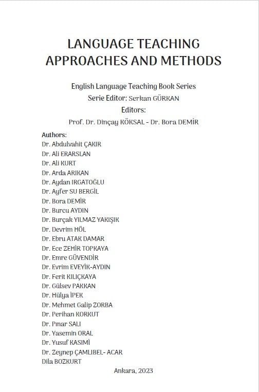 LANGUAGE TEACHING APPROACHES AND METHODS