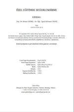 ÖZEL EĞİTİMDE DEĞERLENDİRME