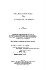 UYGULAMALI DAVRANIŞ ANALİZİ