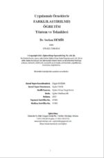 Uygulamalı Örneklerle FARKLILAŞTIRILMIŞ ÖĞRETİM Yöntem ve Teknikleri