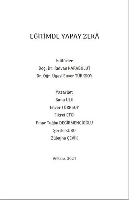 EĞİTİMDE YAPAY ZEKÂ