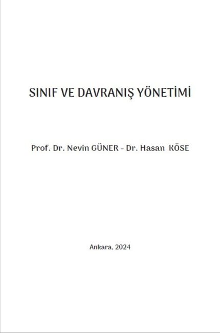SINIF VE DAVRANIŞ YÖNETİMİ