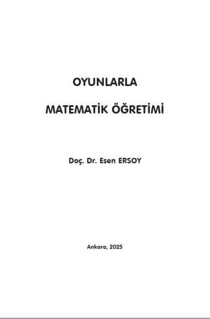 OYUNLARLA  MATEMATİK ÖĞRETİMİ