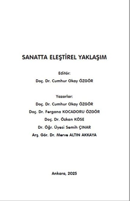SANATTA ELEŞTİREL YAKLAŞIM