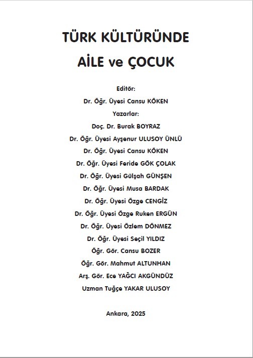 TÜRK KÜLTÜRÜNDE AİLE ve ÇOCUK