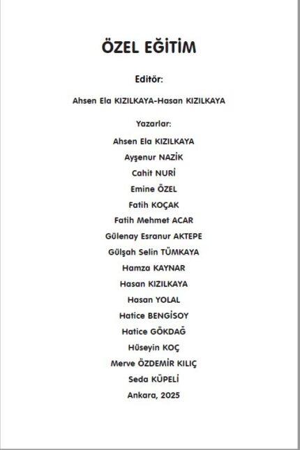 ÖZEL EĞİTİM