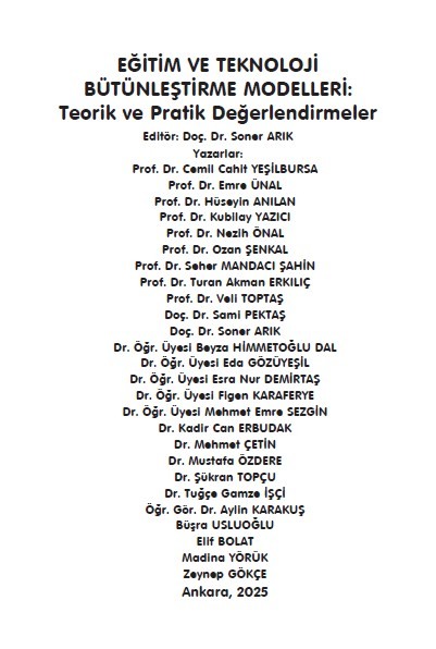EĞİTİM VE TEKNOLOJİ BÜTÜNLEŞTİRME MODELLERİ:  "Teorik ve Pratik Değerlendirmeler"