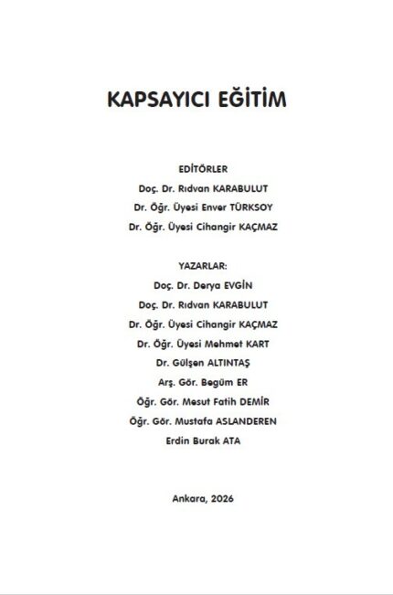 KAPSAYICI EĞİTİM